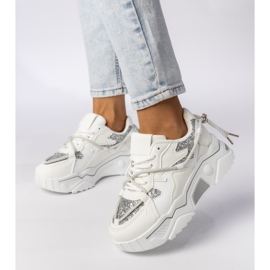 Adidași albi sportivi pentru femei 1