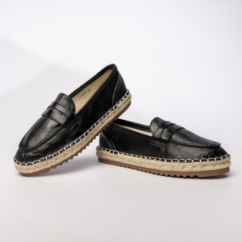 Espadrilles țesături negre pentru femei negru 1
