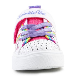 Pantofi Skechers S-Lights pentru fete Twinkle Sparks Jumpin Clouds 314809N-WMLT alb 3
