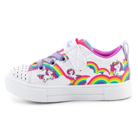 Pantofi Skechers S-Lights pentru fete Twinkle Sparks Jumpin Clouds 314809N-WMLT alb 5