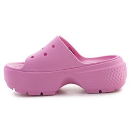Șlapi Crocs Stomp Slide 209346-6WY roz 4
