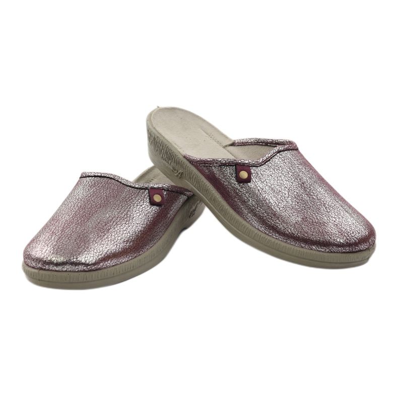 Pantofi dama Befado papuci 219d468 multicolor argint 3