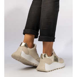 Adidași sportivi pentru femei bej 1