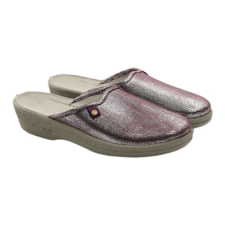 Pantofi dama Befado papuci 219d468 multicolor argint 4