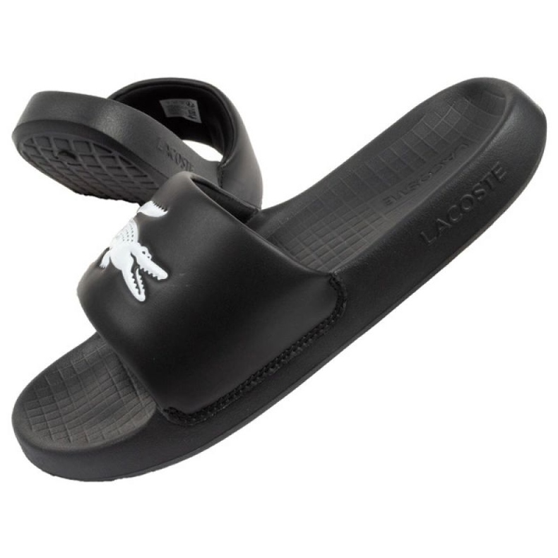 Șlapi Lacoste Serve Slide 02312 negru 1 Șlapi Lacoste Serve Slide 02312 negru 1