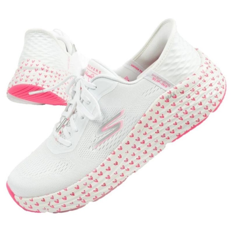 Pantofi Skechers W 129630/WPK alb 2