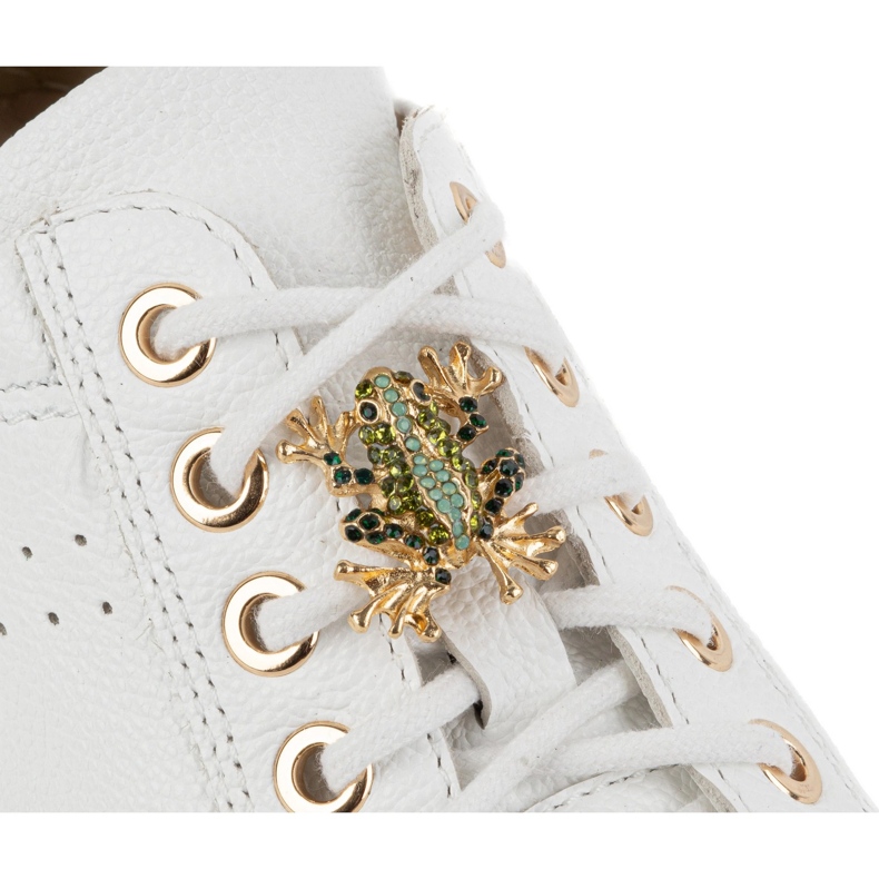 Olivier Adidași pentru încălțăminte din piele pentru femei 1279 Alb 2