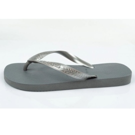 Șlapi Havaianas în gri oțel argint 6