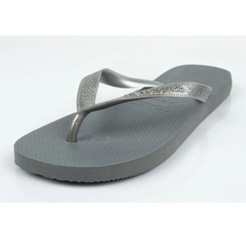 Șlapi Havaianas în gri oțel argint 7