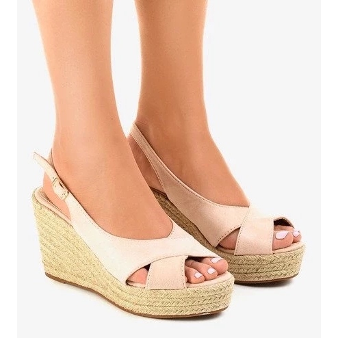 Cizme din piele intoarsa pentru primavara, pantofi de dama cu toc inalt bej 2