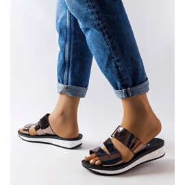 Mocasini de dama din piele neagra cu talpa groasa negru 1