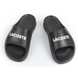Șlapi Lacoste Serve Slide 2002H negru 10