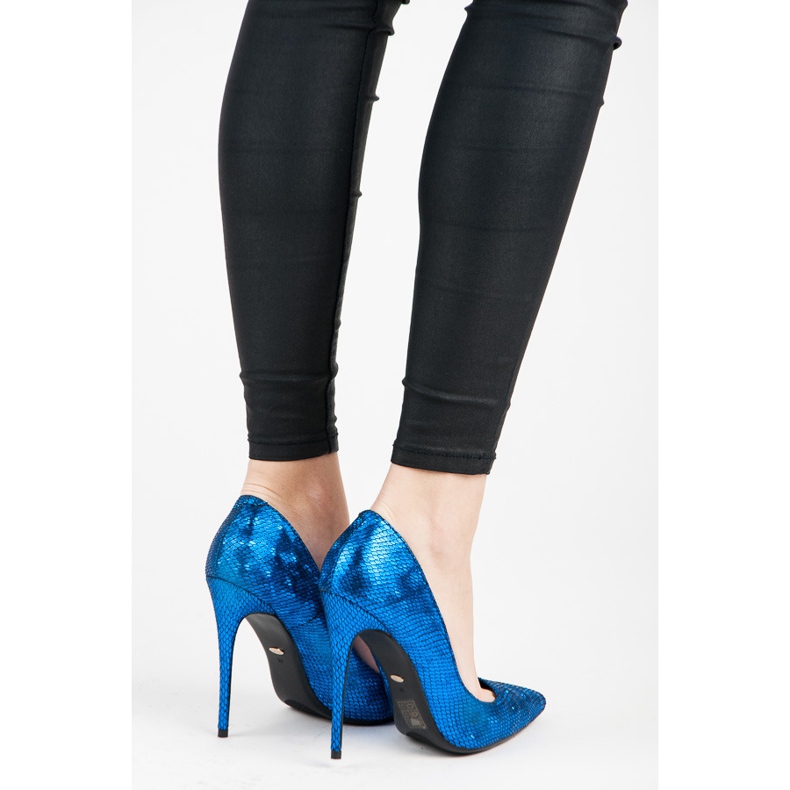 Vices Ace cu imprimeu de șarpe albastru 2