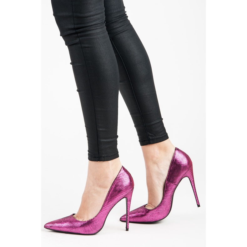 Vices Ace cu imprimeu de șarpe violet 1