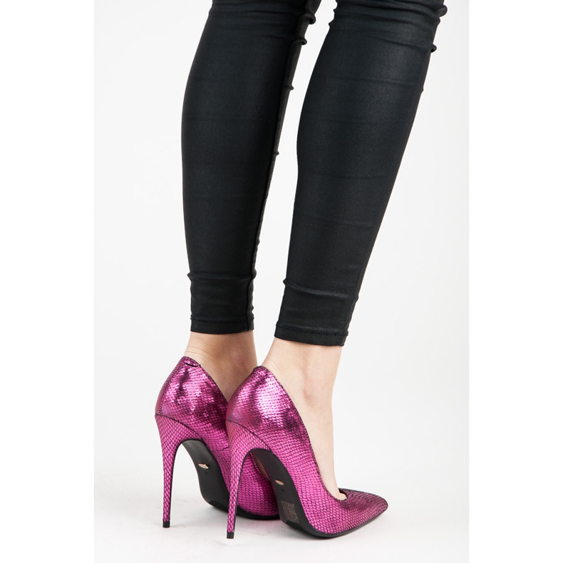 Vices Ace cu imprimeu de șarpe violet 2