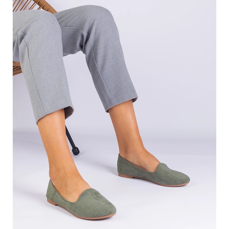 Green Classic Ballerinas de la Ekozamsz verde 1 Green Classic Ballerinas de la Ekozamsz verde 1