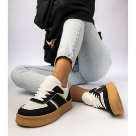 Adidași clasici pentru femei pe Platfom Black negru 1