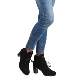 Cizme cu sireturi 55-518 negre negru 2