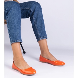 Orange Ballerine lăcuite portocale 1