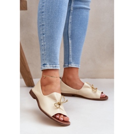 Zazoo 2660 Ballerinas din piele Beige pentru femei Beige bej 2