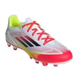 Adidas F50 Club FG/MG IE1243 Pantofi albi de fotbal 1