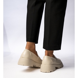 Femei Via Giulia Beige Loafers 1