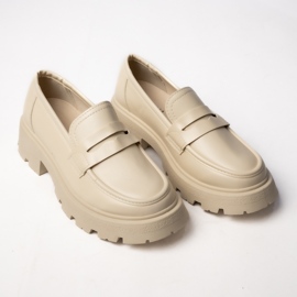 Femei Via Giulia Beige Loafers 4