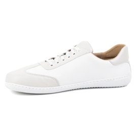 WASAK Pantofi de piele minimalist pentru bărbați desculți 0742w alb 2