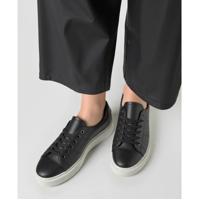 Luni adidași pentru femei, toate negre negru 1