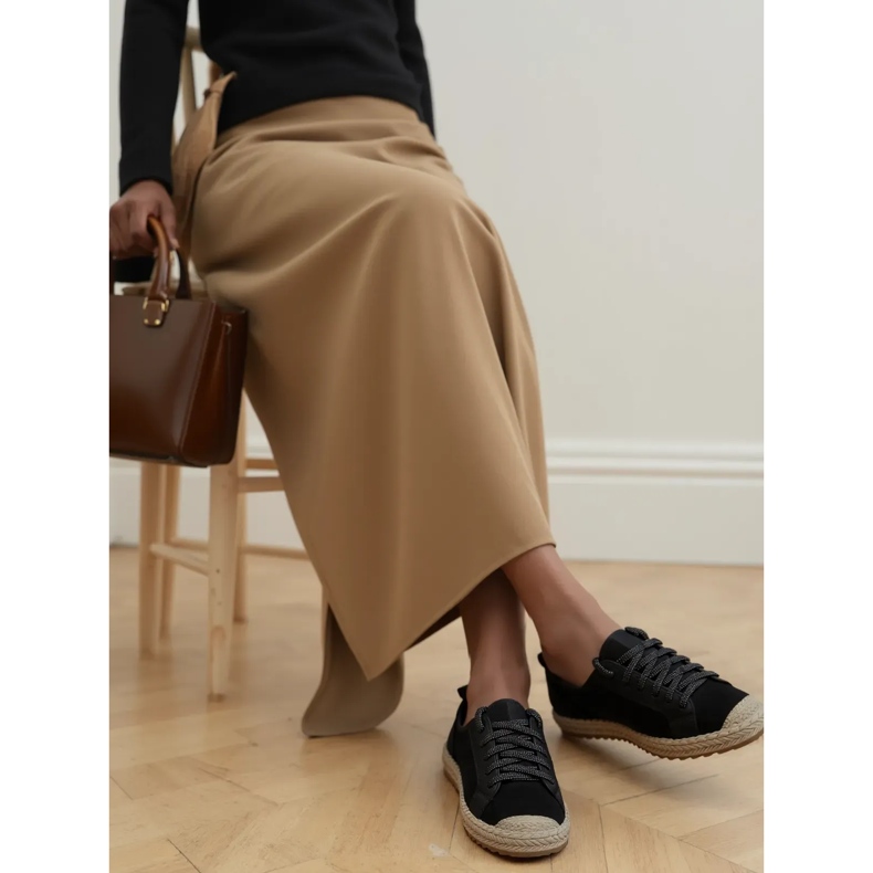 Femei espadrilles noir dantelă neagră negru 1