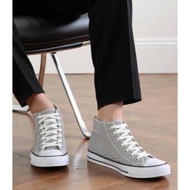 Adidași de argint celvia pentru femei 2