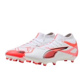 Puma Ultra 5 Play+ FG/AG 108168 01 Pantofi de fotbal alb 1