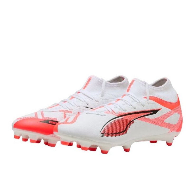 Puma Ultra 5 Play+ FG/AG 108168 01 Pantofi de fotbal alb 1