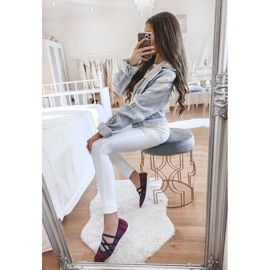 D/GMR Balerine din material roz janae 1