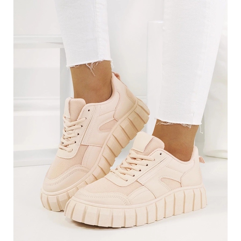 D/GMR Adidași roz pe talpă înaltă Morico 1