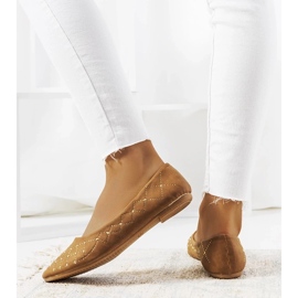 D/GMR Balerini de damă Kaila camel maro 2