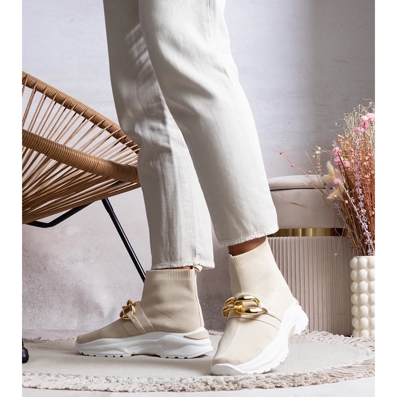 D/GMR Adidași bej cu lanț Taryn 2 D/GMR Adidași bej cu lanț Taryn 2