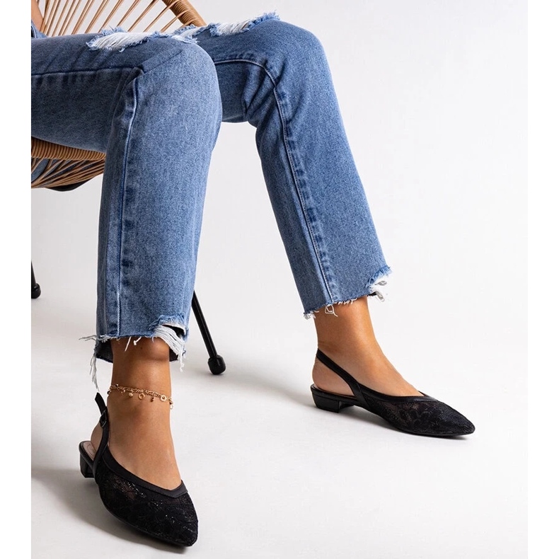 D/GMR Balerini din dantela neagra de la Marlioz negru 1 D/GMR Balerini din dantela neagra de la Marlioz negru 1