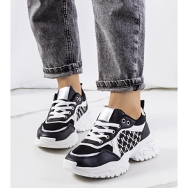 D/GMR Tenisi Florival de dama alb-negru 1