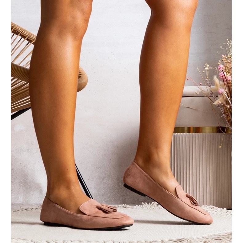 D/GMR Balerini din piele ecologică roz Cillian 1 D/GMR Balerini din piele ecologică roz Cillian 1