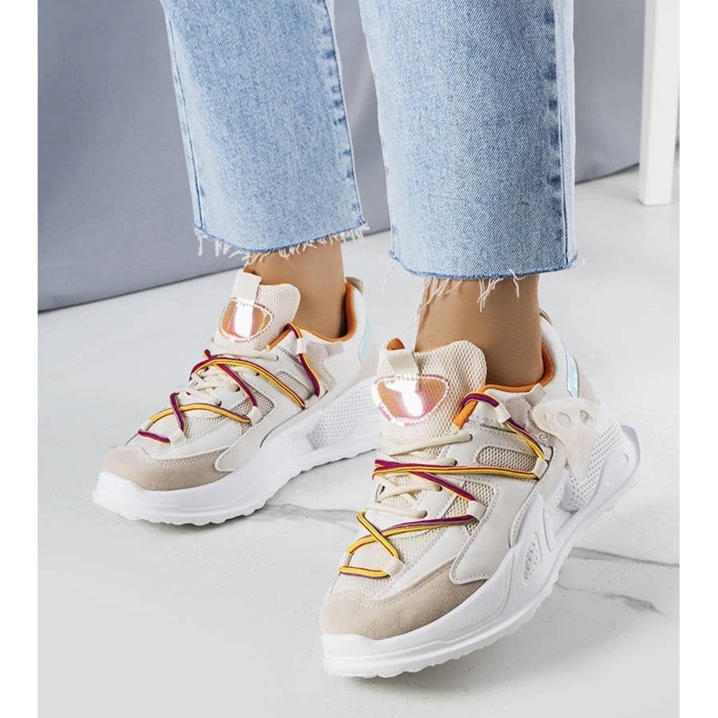 D/GMR Tenisi bej din material mixt de la Traci 1