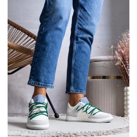 D/GMR Adidași gri adidași pentru femei cu șiruri verzi arcobaleno 2 D/GMR Adidași gri adidași pentru femei cu șiruri verzi arcobaleno 2