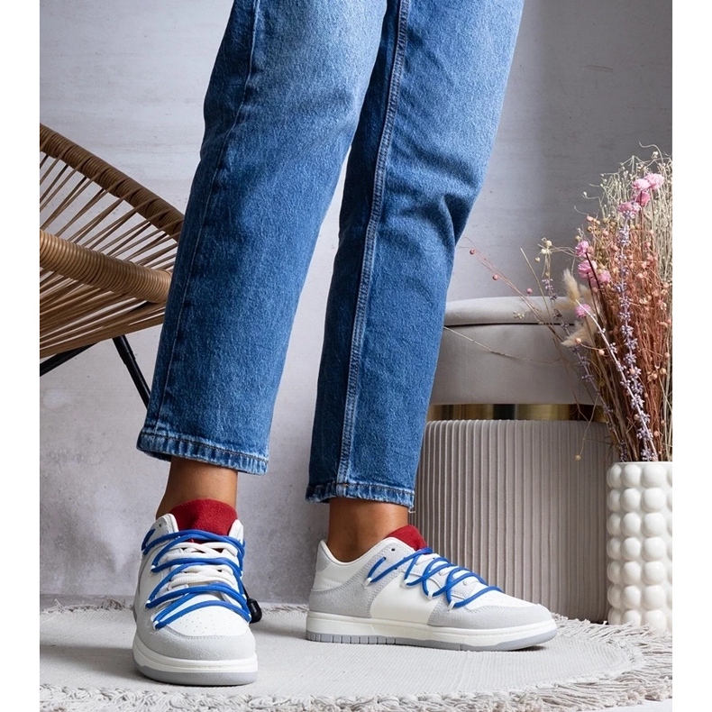 D/GMR Adidași gri adidași pentru femei, șireturi Arcobaleno 2