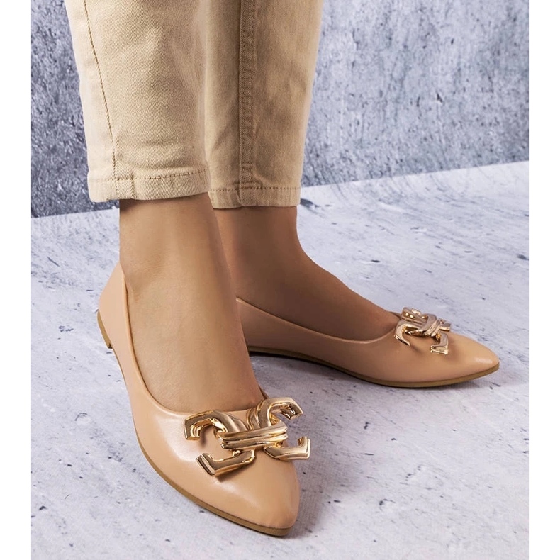 D/GMR Balerini bej închis cu ornamente Vallée 1