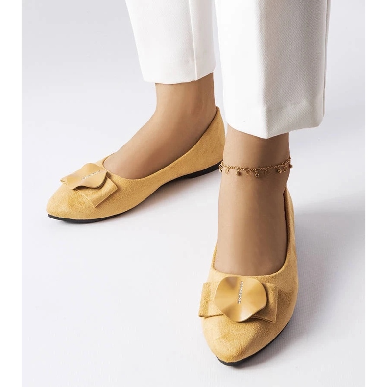 D/GMR Balerini bej decorati cu strasuri Rémy 2