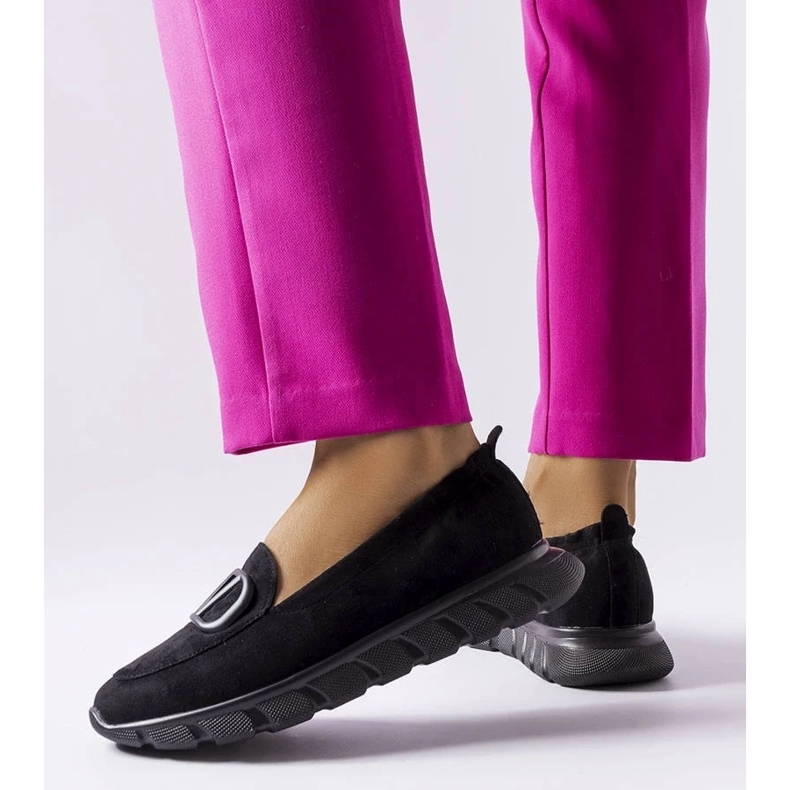 D/GMR Tenisi negri cu slip-on de la Vincez negru 2