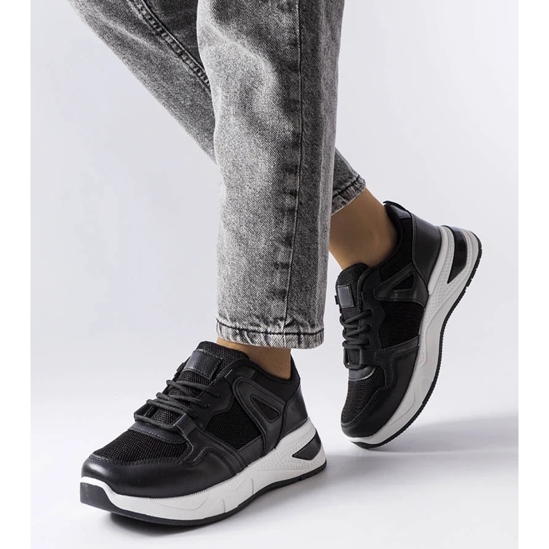 D/GMR Tenisi negri din materiale combinate de la Caya negru 1