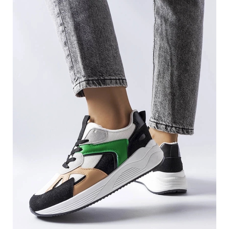 D/GMR Tenisi negri din materiale mixte de la Riel alb 2