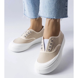 D/GMR Tenisi slip-on bej de la Rabican 1