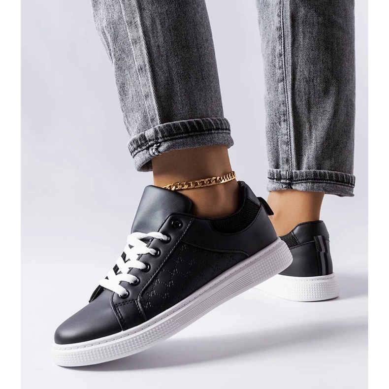 D/GMR Tenisi negri cu imprimare Dreux negru 2